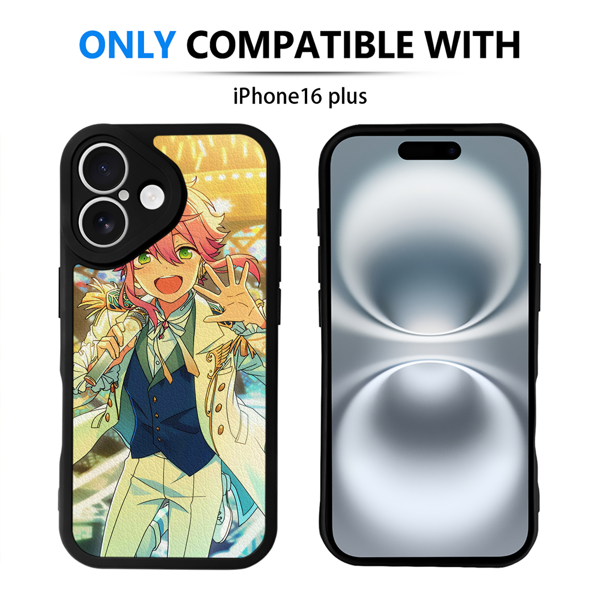 （画像用） あんさんぶるスターズ! Ensemble Stars 【iPhone 16シリーズ対応】シリコンスマホケース（レザー調） 材質：シリコン